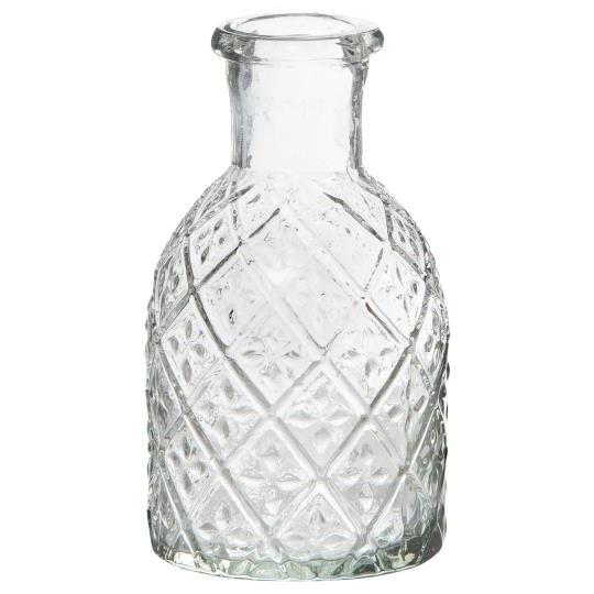 Harlequin Glass Bud Vase