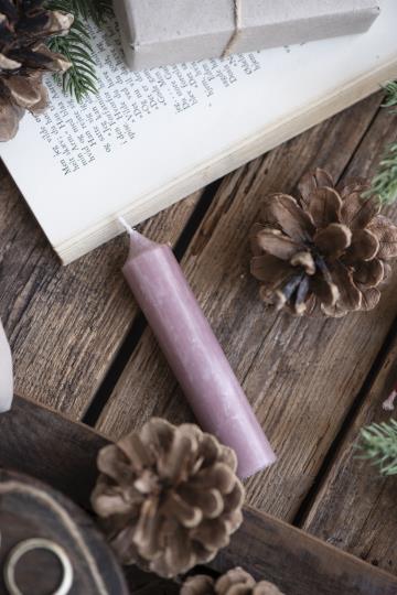 Short Dinner Candle - Rose Pink