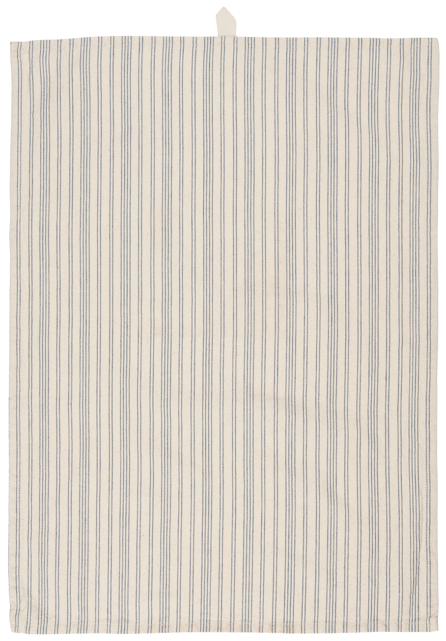 Striped Tea Towel in Cream and Blue