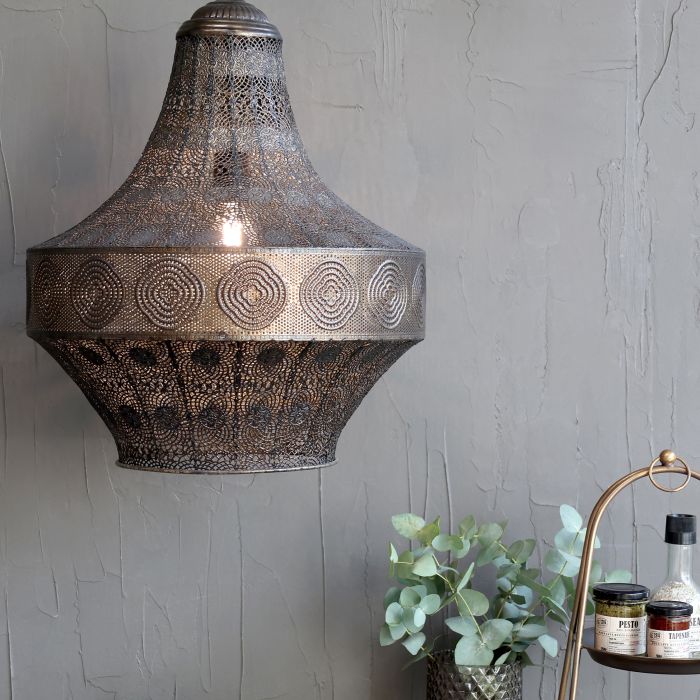Bronze Filigree Pendant Light