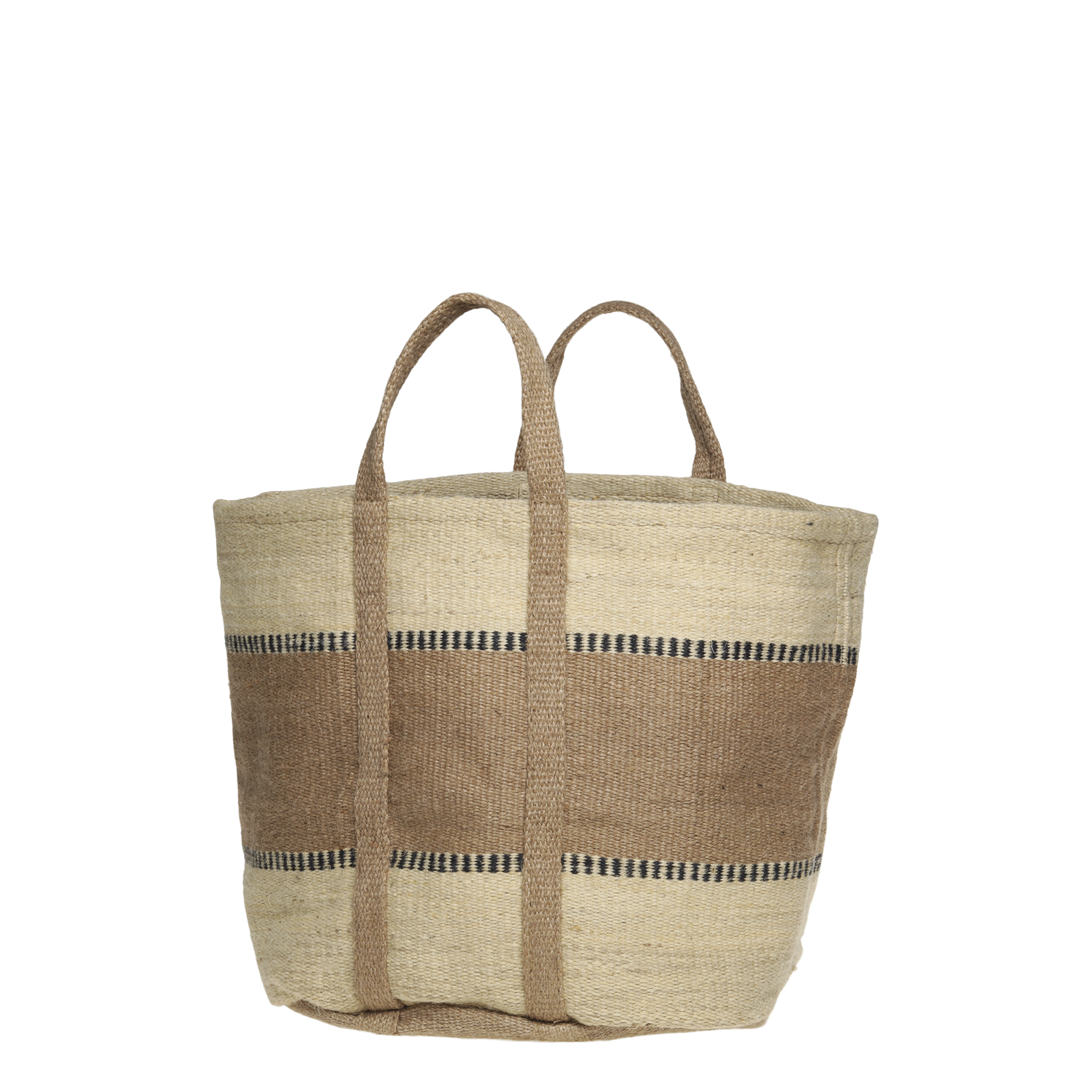Jute Basket Bag in Neutral