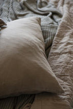 Linen Cushion in Almond