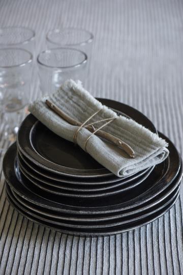Double-woven Napkin in Ash Grey