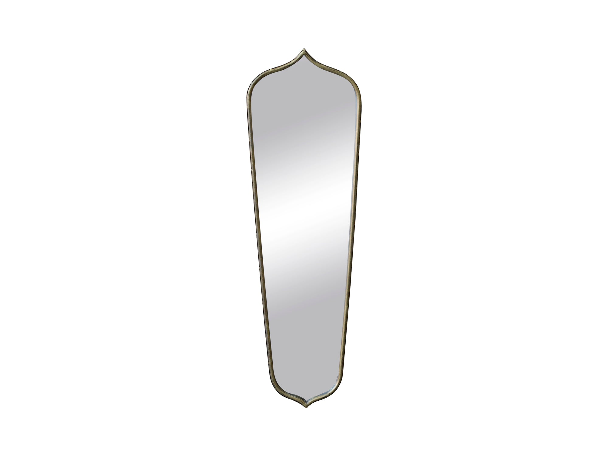 Antique Brass Narrow Ogee Mirror