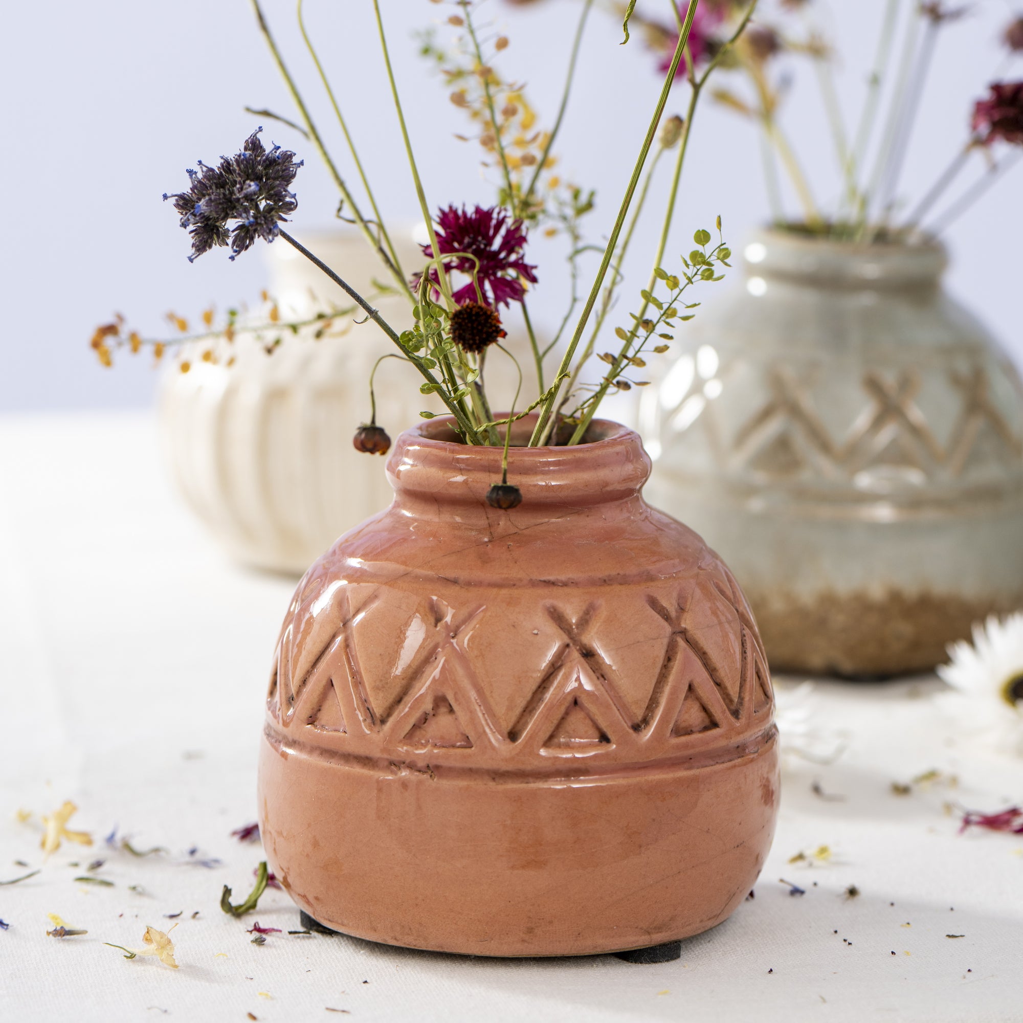 Lea Bud Vase in Rose