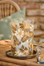 Pressed Flower Candle Cover