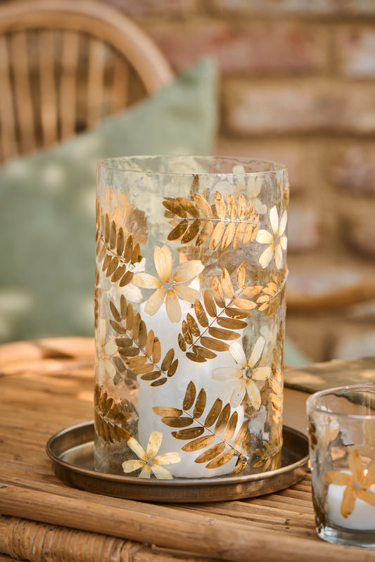 Pressed Flower Candle Cover