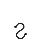 S-hook in Black