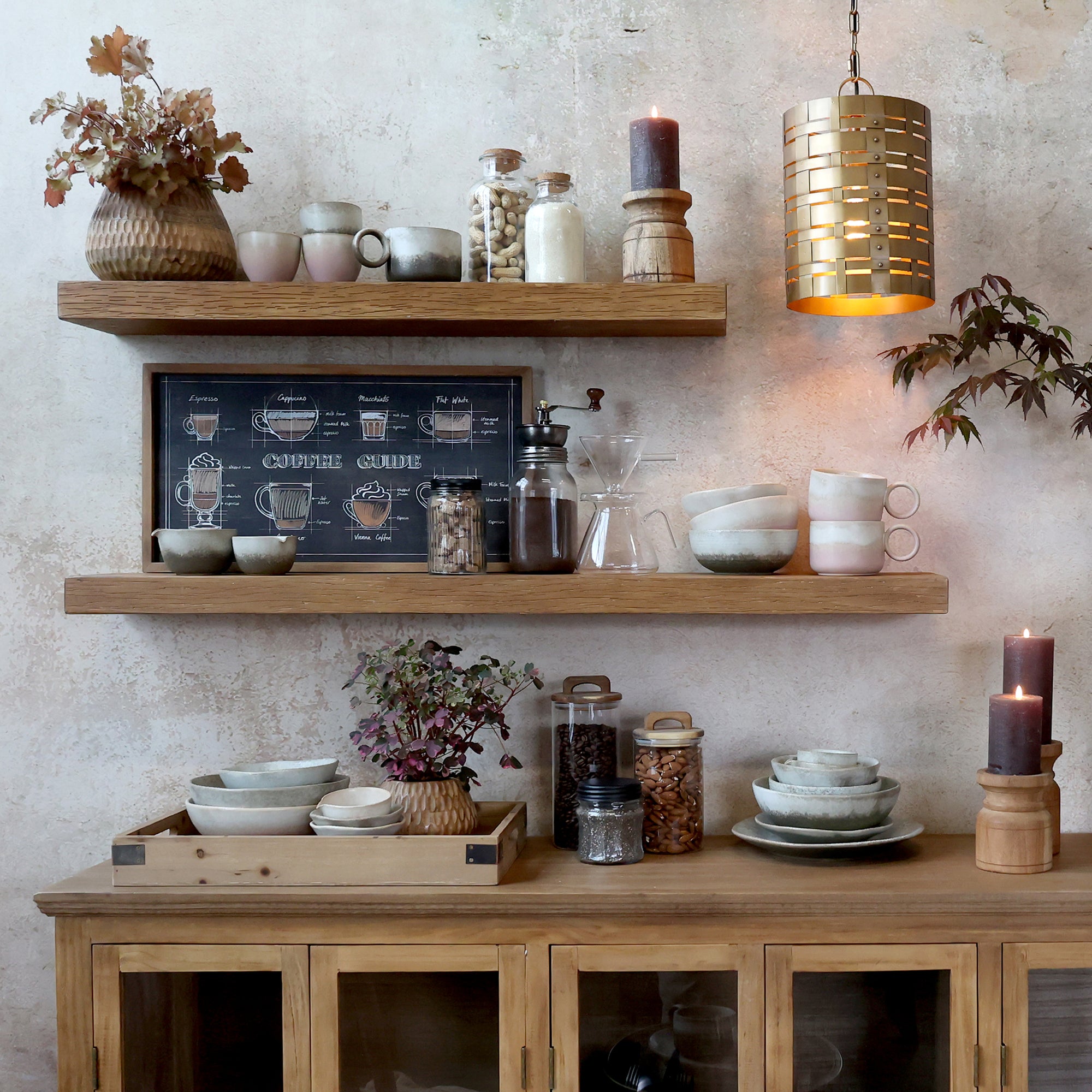 Rustic Floating Shelf 90cm