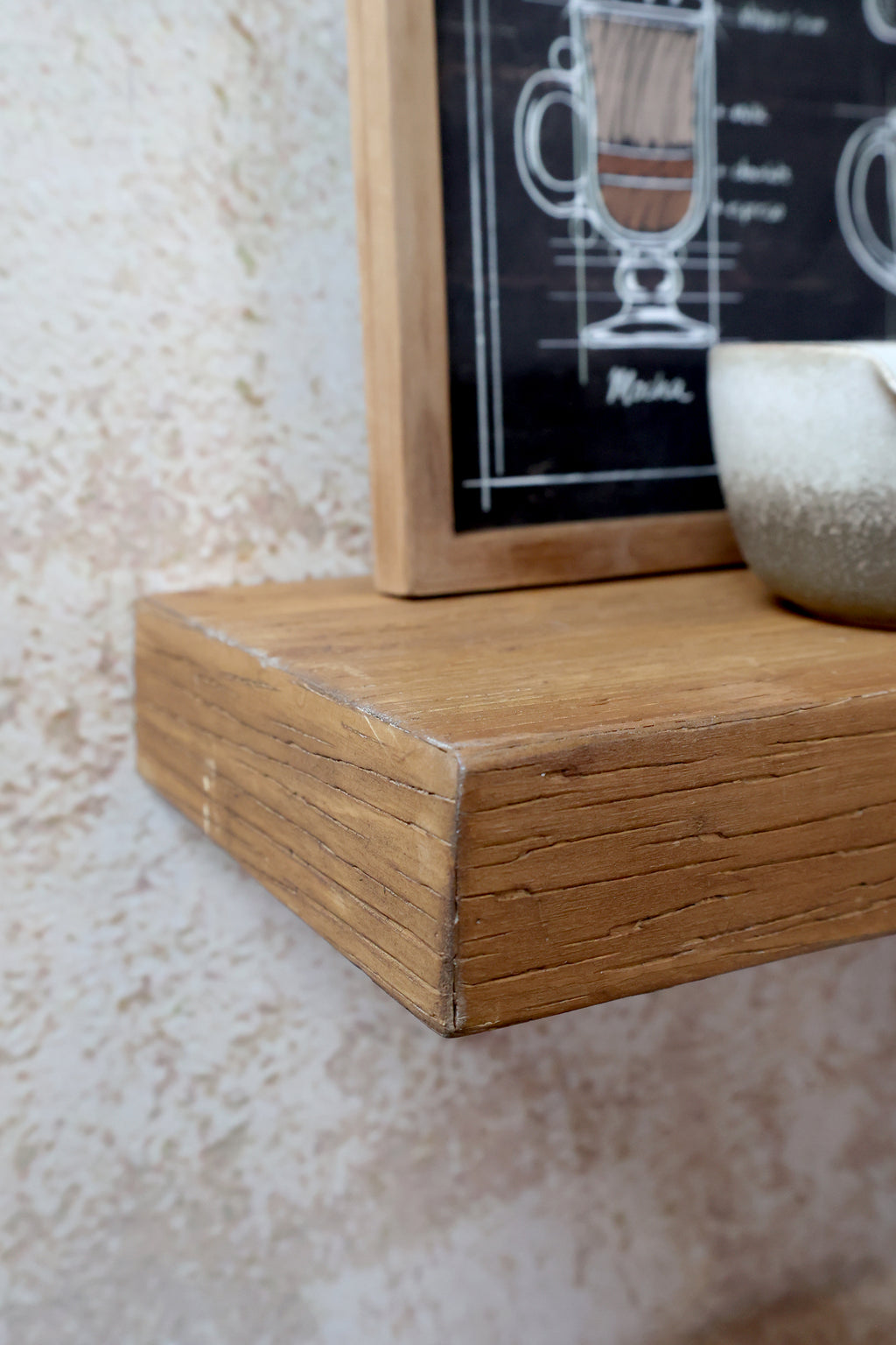 Rustic Floating Shelf 90cm