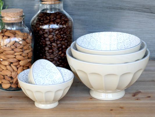 Ares Stacking Bowls in Dusty Latte