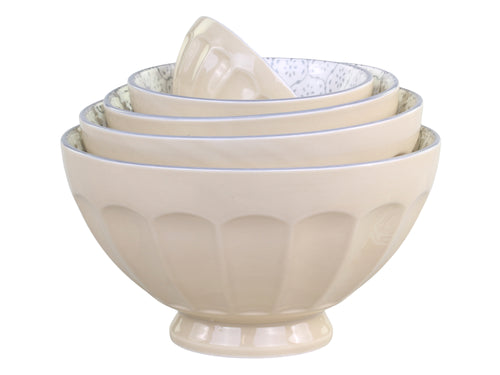 Ares Stacking Bowls in Dusty Latte