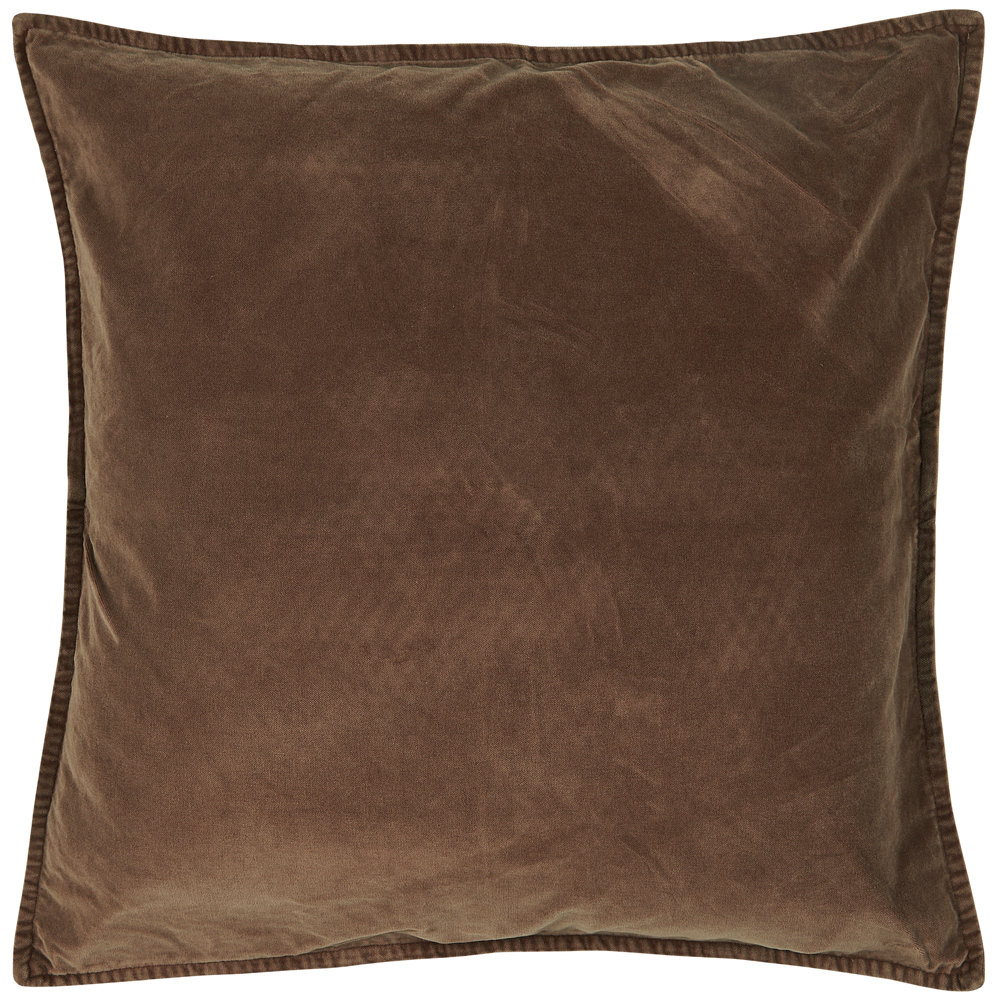 Velvet Cushion in Earthen Brown