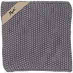 Knitted Pot Holder in Dark Grey