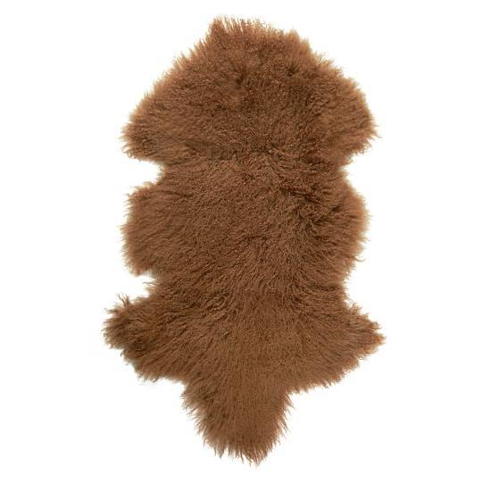 Tibetan Lambskin in Cognac Brown