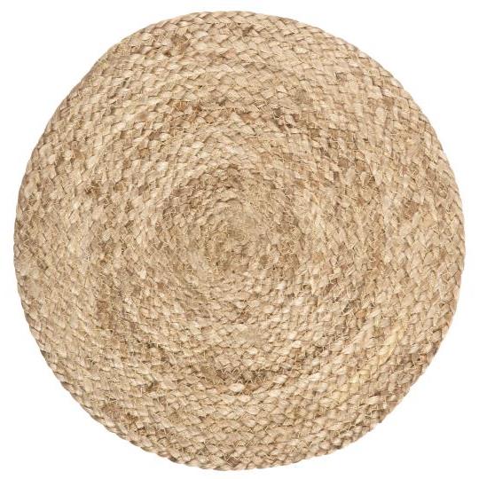 Round Jute Placemat in Natural