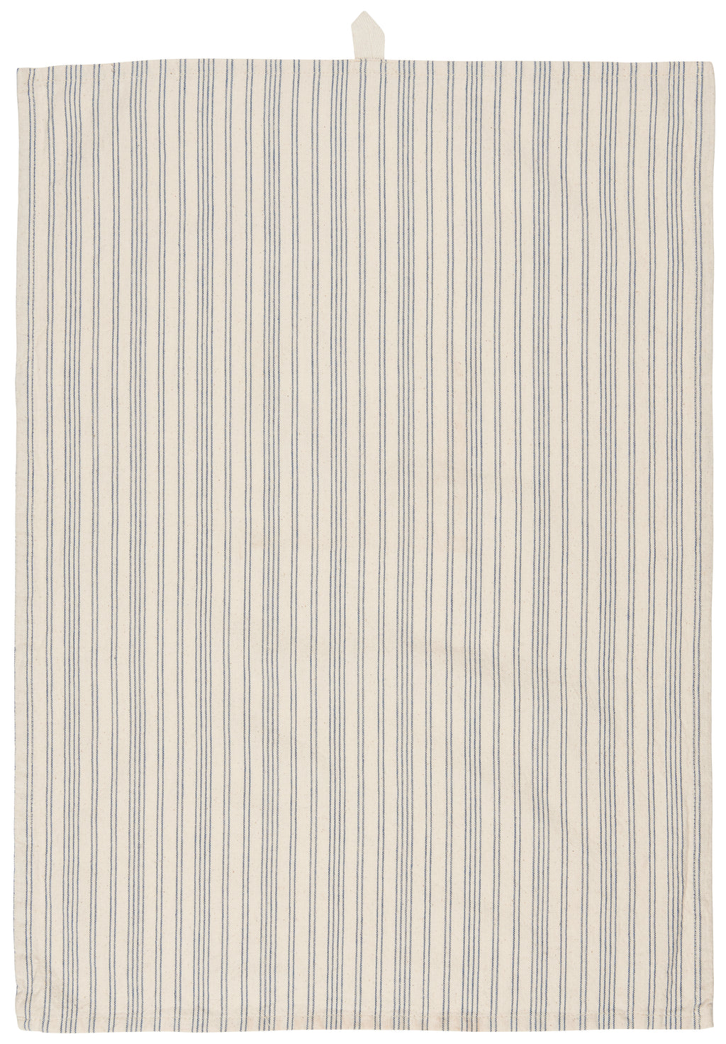 Striped Tea Towel in Cream and Blue