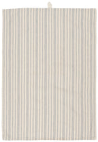 Striped Tea Towel in Cream and Blue