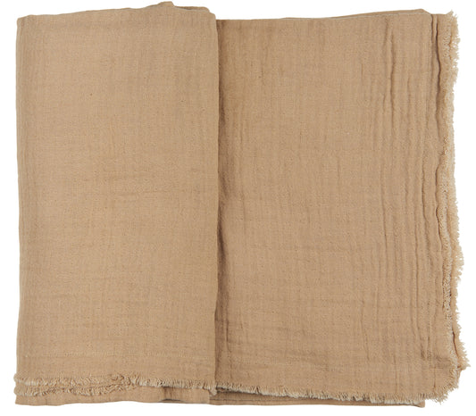 Double-woven Table Cloth in Sand Beige