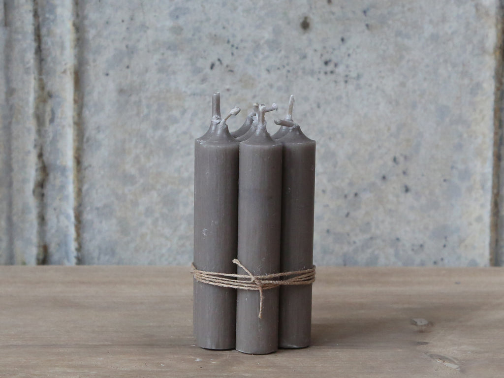 Short Dinner Candle - Linen