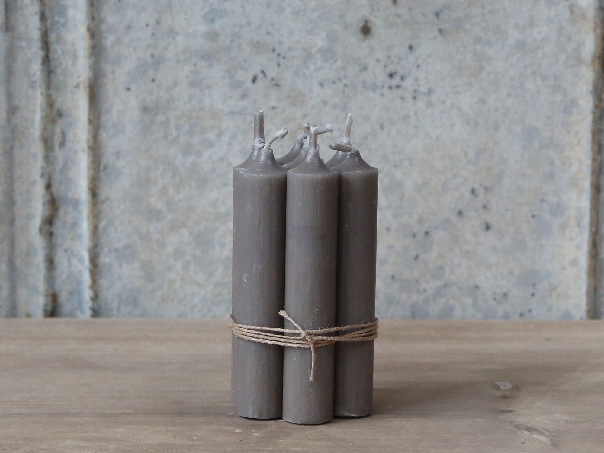 Short Dinner Candle - Linen