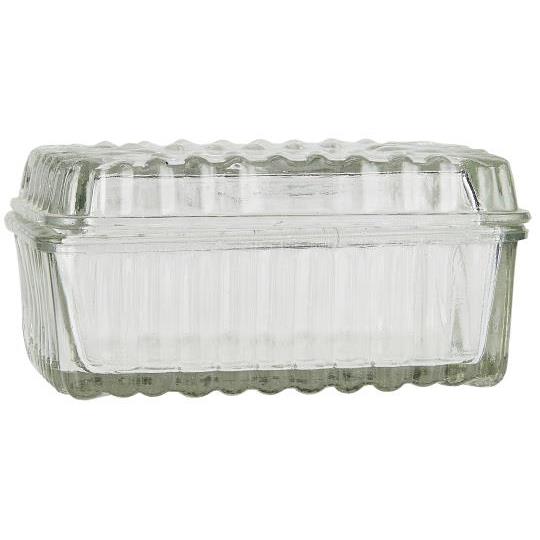 Small Glass Butter Dish