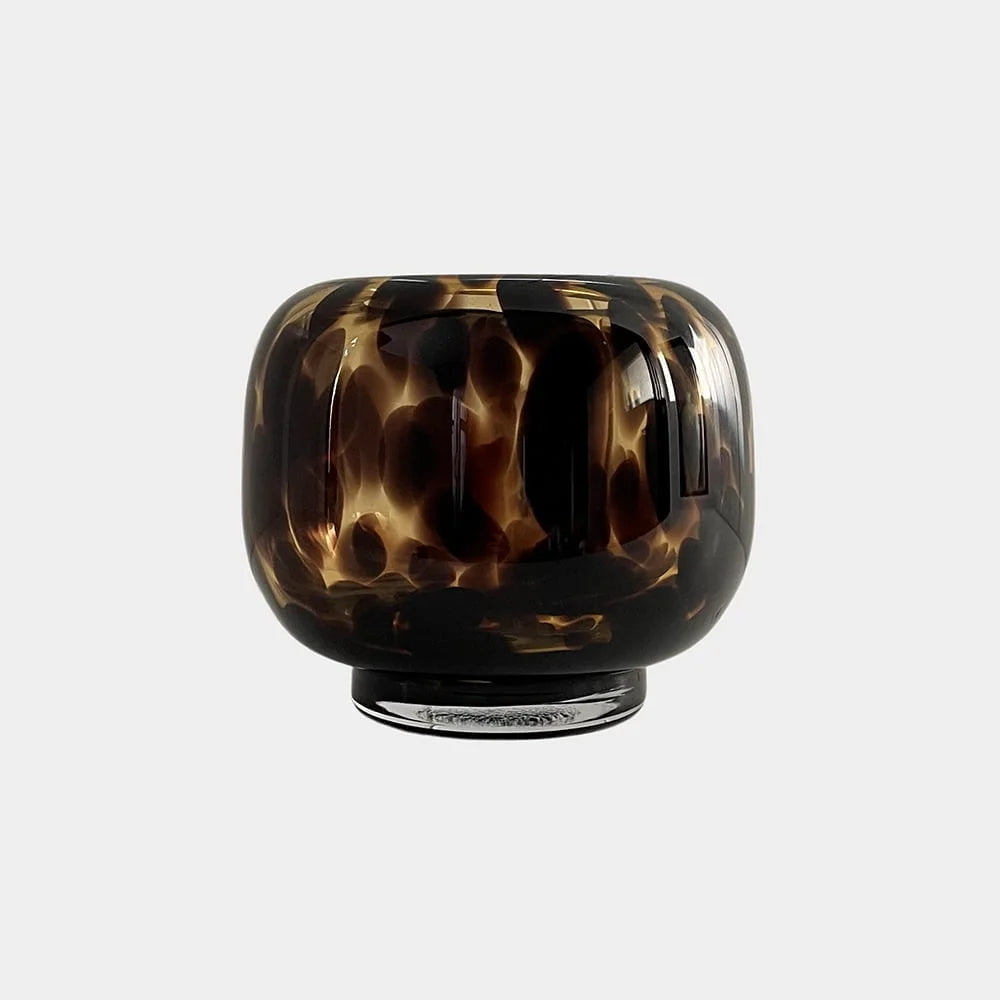 Mottled Glass Tea Light Holder