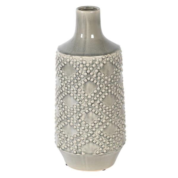 Grey Dot Vase