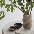 Fano Swirl Vase in Taupe