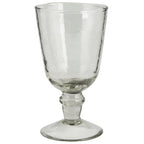 hand-blown goblet wine glass on a white background