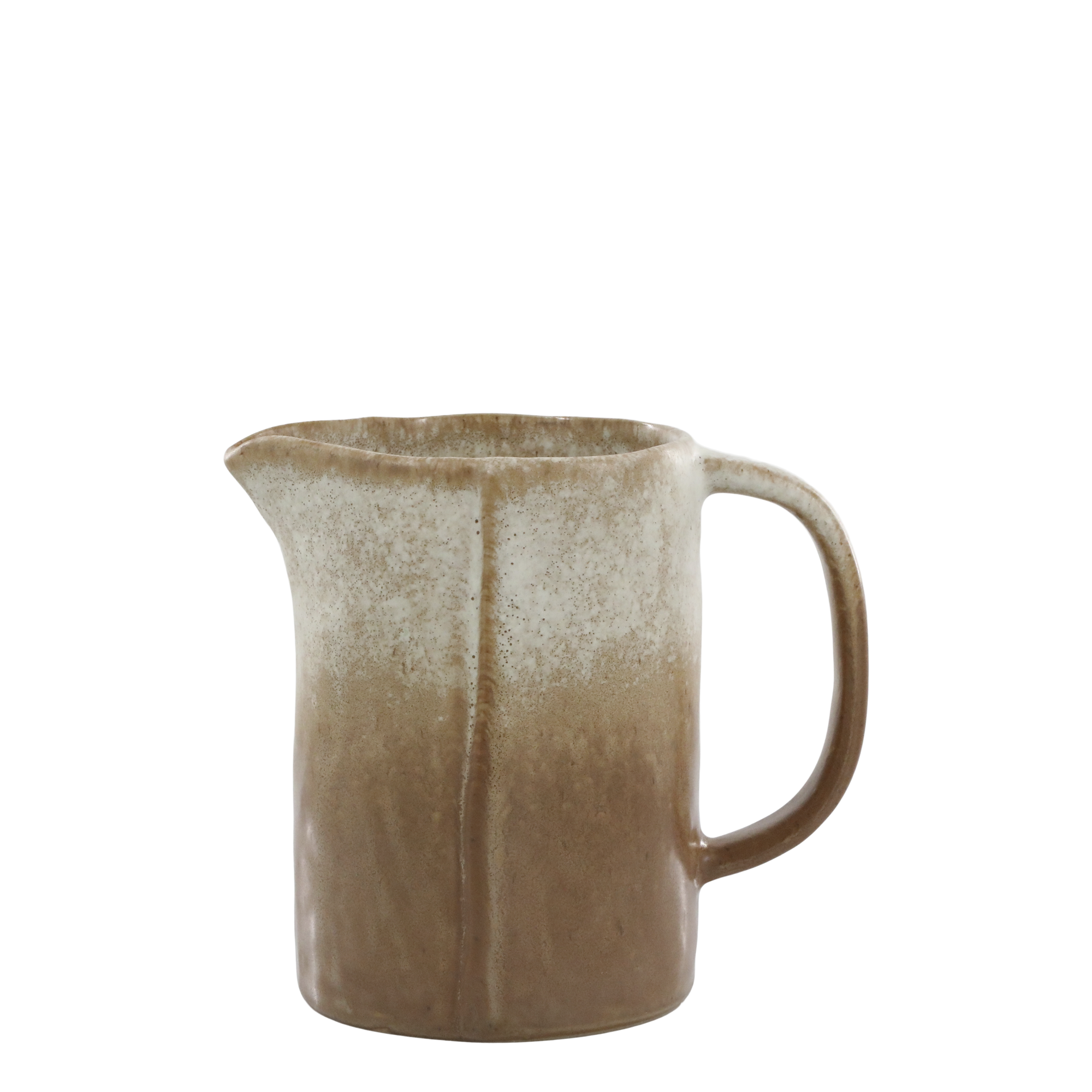 Valence milk jug in latte colour on a transparent background