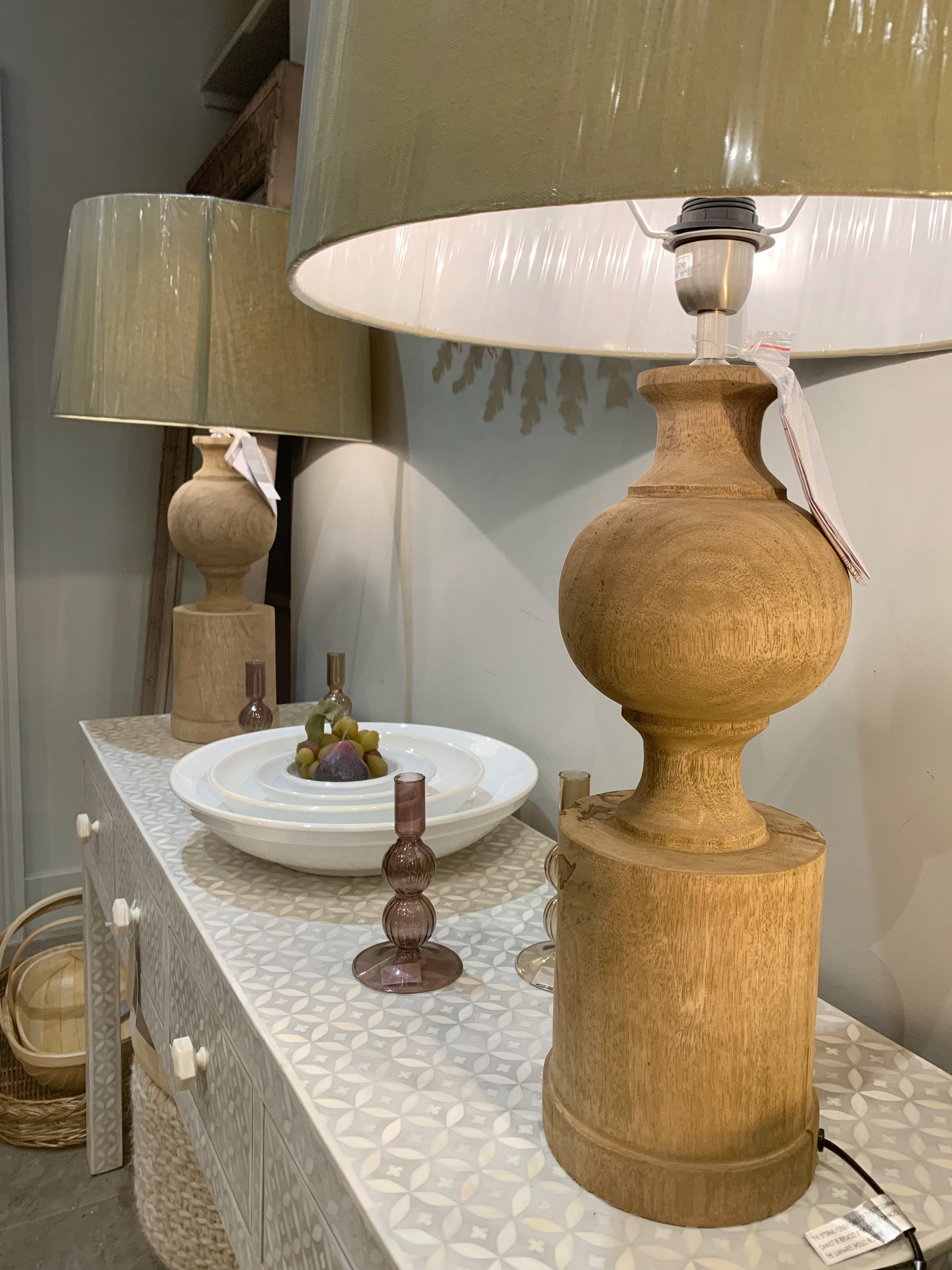 Wooden Lamp Base